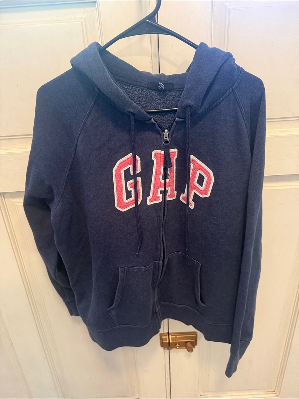 GAP Kids Navy Hoodie with Red Embroidered Logo